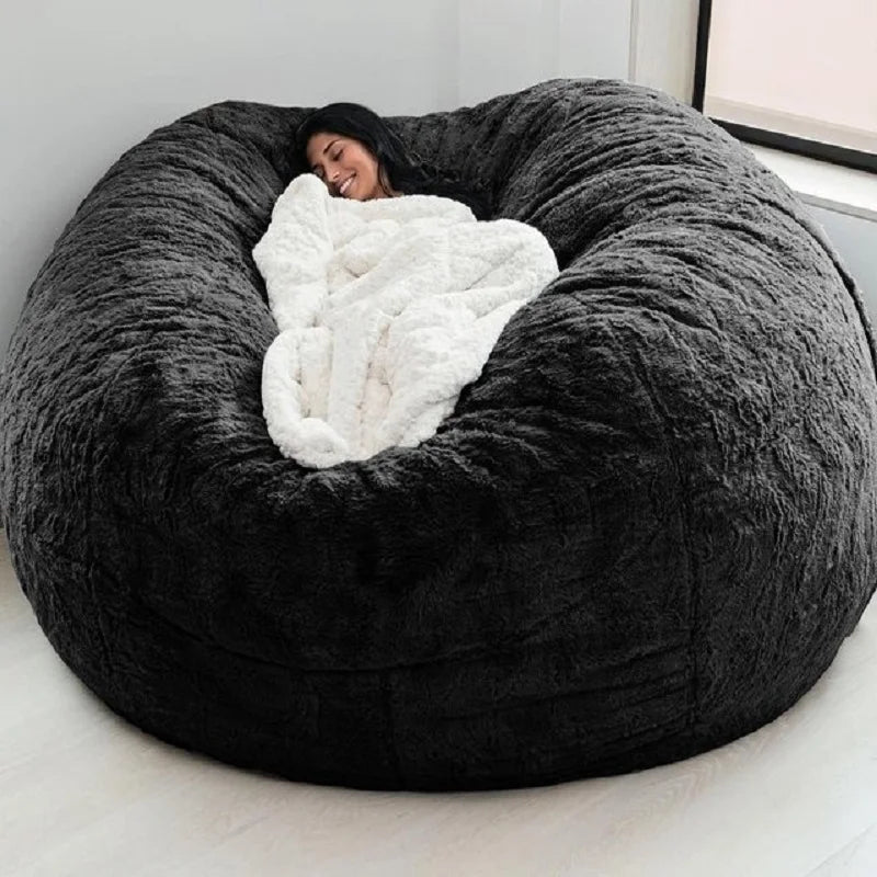 Fur Giant Bean Bag Cover – Removable & Washable for Ultimate Comfort (No Filler)