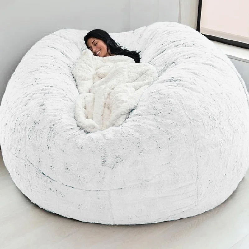 Fur Giant Bean Bag Cover – Removable & Washable for Ultimate Comfort (No Filler)