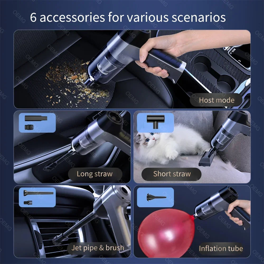 PowerVac Mini Cordless Car Vacuum – Portable, Powerful Cleaning for Cars & Keyboards - TrendzyShop