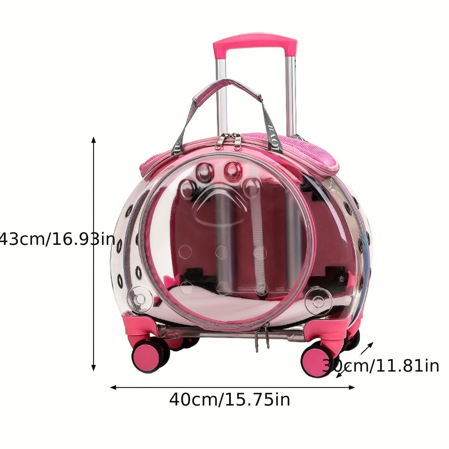 Portable Pet Trolley Case - TrendzyShop