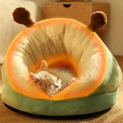 Winter Warm Cat Nest – Soft & Cozy Sleeping Bed for Cats and Puppies