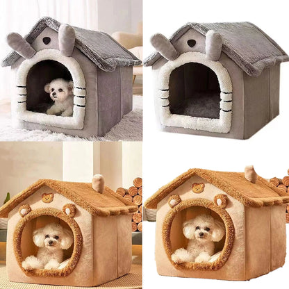 Foldable Outdoor Waterproof Pet House – Grotta Portatile per Cani e Gatti con Cuscino