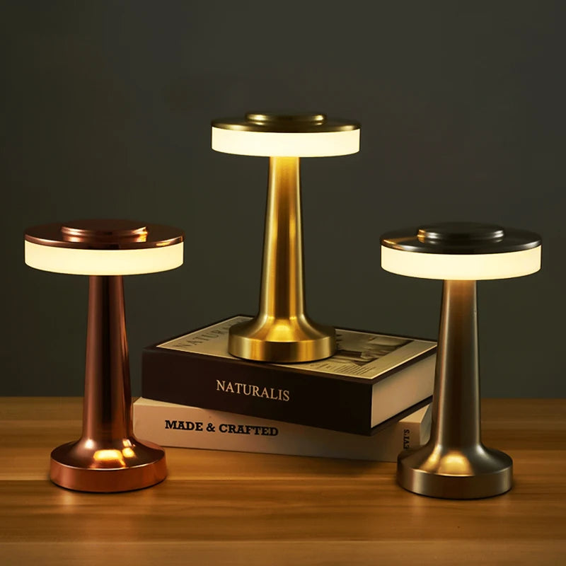 GlowLite Touch LED Table Lamp – Portable & Dimmable with Rechargeable Battery - TrendzyShop