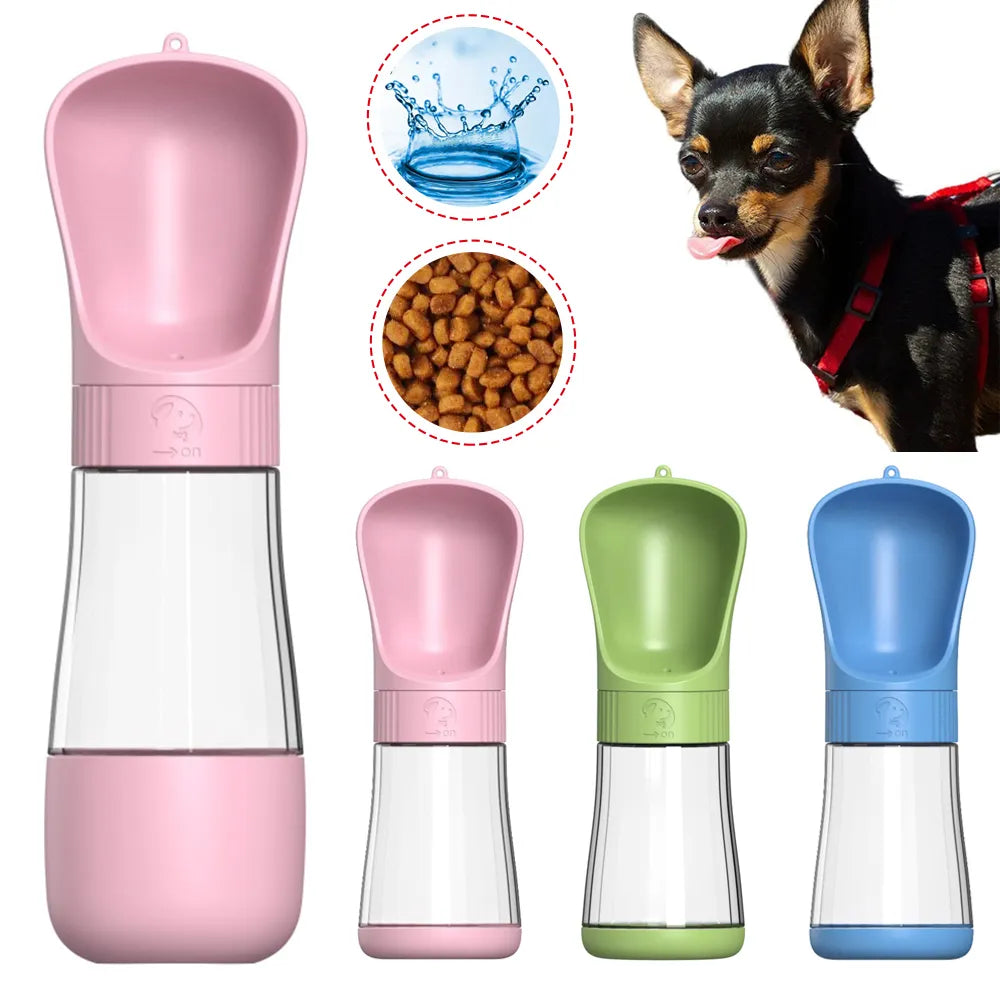 PawHydrate Pro – 2-in-1 Portable Dog Water Bottle & Feeder for Pets On-the-Go