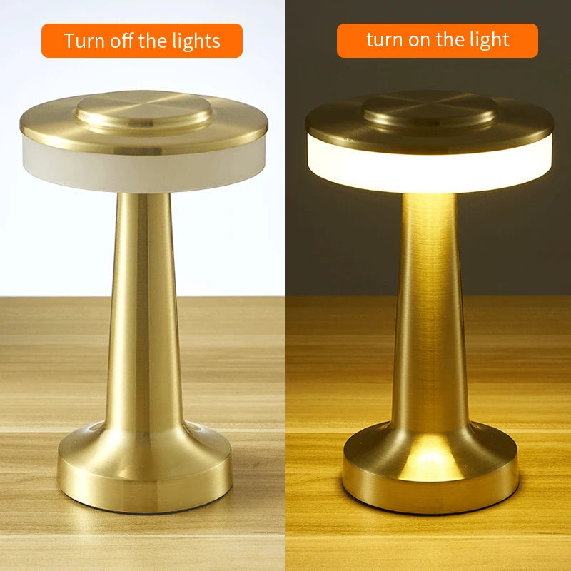 GlowLite Touch LED Table Lamp – Portable & Dimmable with Rechargeable Battery - TrendzyShop