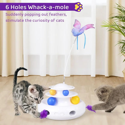 PurrPlay 3-in-1 Smart Cat Toy – Keep Your Cats Happy, Healthy & Engaged!  Save 50% today! 💸