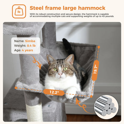 MajesticCat Tower – Ultimate Multi-Level Playground for Indoor Cats - 💰 Save 50% today!