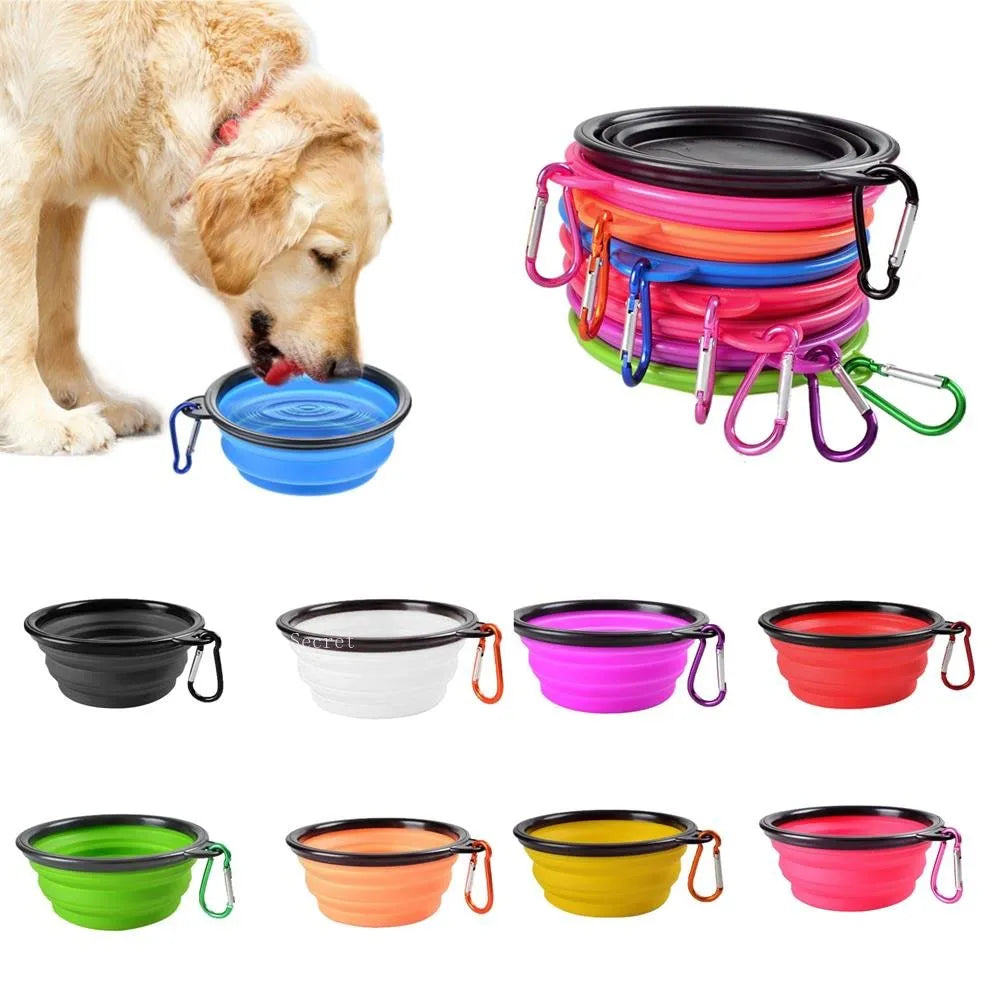 FlexiPet Foldable Silicone Bowl – Portable & Eco-Friendly for Pets on the Go! - TrendzyShop