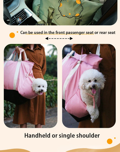 Waterproof Dog Car Seat Cover – Travel Cushion & Pet Bed for Dogs and Cats