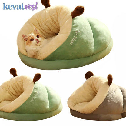 Winter Warm Cat Nest – Soft & Cozy Sleeping Bed for Cats and Puppies