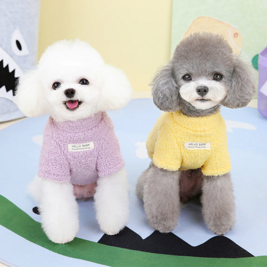 SnugglePup – Winter Plush Dog Sweater for Small & Medium Dogs