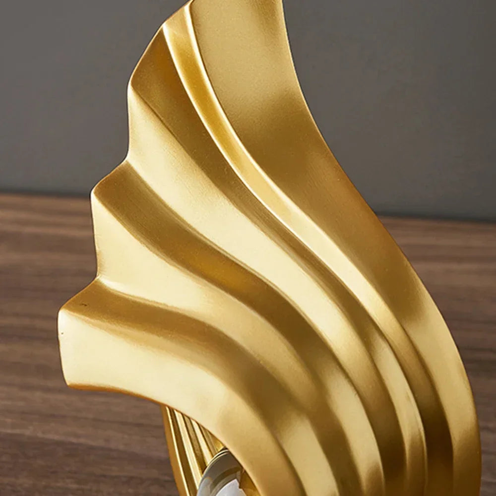 Scultura Cristallo Golden Aura - Per Arredamento di Lusso Casa & Ufficio - 💰 Risparmia il 50% Oggi!