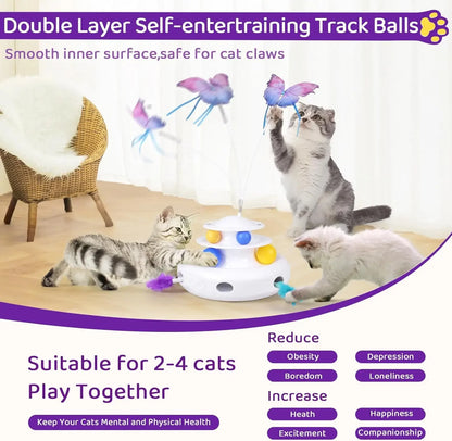 PurrPlay 3-in-1 Smart Cat Toy – Keep Your Cats Happy, Healthy & Engaged!  Save 50% today! 💸