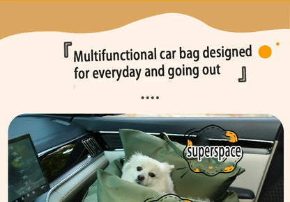 Waterproof Dog Car Seat Cover – Travel Cushion & Pet Bed for Dogs and Cats