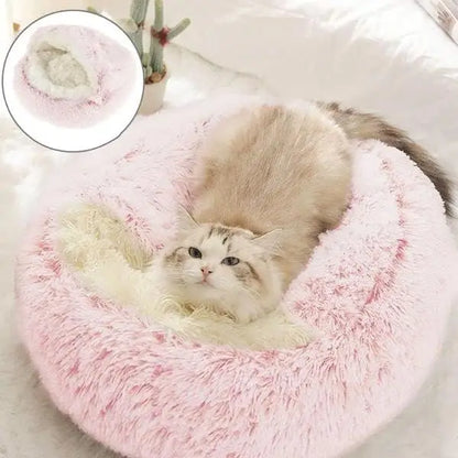 CozyNest 2-in-1 Plush Pet Bed – Warm & Snug Sleeping Cave for Cats and Dogs - 👉 Save 32%