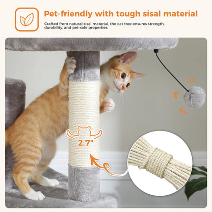 MajesticCat Tower – Ultimate Multi-Level Playground for Indoor Cats - 💰 Save 50% today!