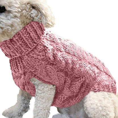 CozyTurtleneck – Winter Warm Turtleneck Sweater for Small & Medium Dogs